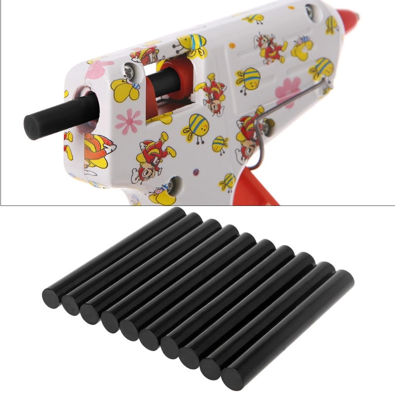 11MM Black Color Hot Melt Glue Sticks For Electric Glue Gun Car Audio Craft Repair Sticks Adhesive Sealing Wax Stick 10 pc