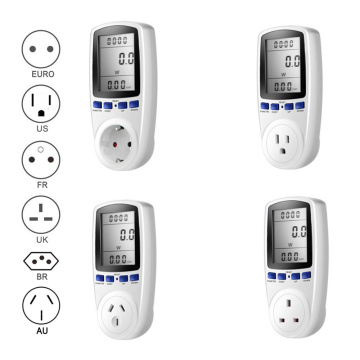 EU US UK Plug Socket Digital Voltage Wattmeter Power Consumption Watt Energy Meter KWh AC 230V 120V Electricity Analyzer Monitor