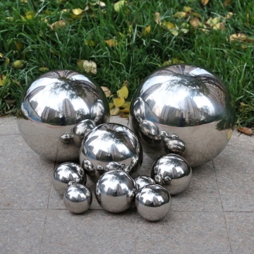 1 PCS 400MM Stainless Steel Hollow Ball Mirror Polished Shiny Sphere For Kinds of Ornament and Decoration