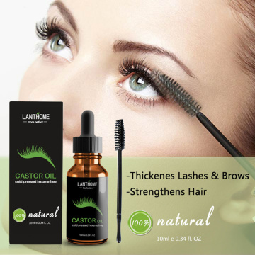 10ml Eyelash Growth Serum Eyelash Enhancer Natural Castor Oil Maintenance Nourishing Eyelash Eyebrow Hair Essential TSLM1