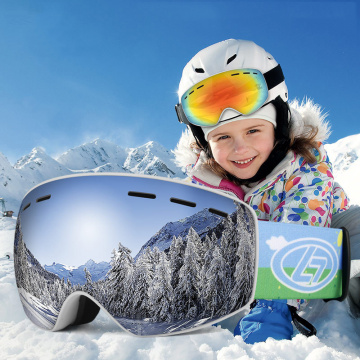 Ski Goggles Snowboard Snow Eyewear Anti-Fog Big Ski Mask Glasses Uv Protection Outdoor Winter Sports Skiing Skate for Children