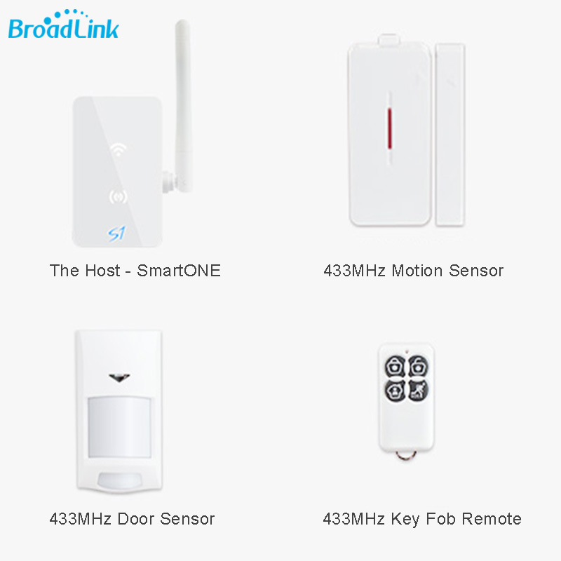 Broadlink S1 S1C SmartOne Alarm&Security Kit Motion Door Sensor For Smart Home Automation System IOS Android WiFi Remote Control
