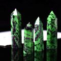 1PC Natural Crystal Epidote Column Crystal Point Quartz Mineral Stone Healing Obelisk Wand Home Decor DIY Gift Decoration Reiki