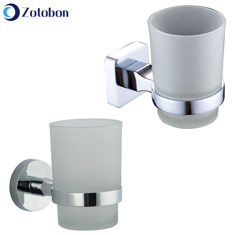 ZOTOBON Bath Polish Acrylic Glass Cup Holders Cup Tumbler Holder Toothbrush Glass Single Cup Holder Bathroom Accessories F78