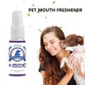30/60ml Pet Care Mouthwash Spray Dog Cat Teeth Breath Cleaning Freshener Mouth Cleaner Supplies Of Eliminate Bad Breath Tartar