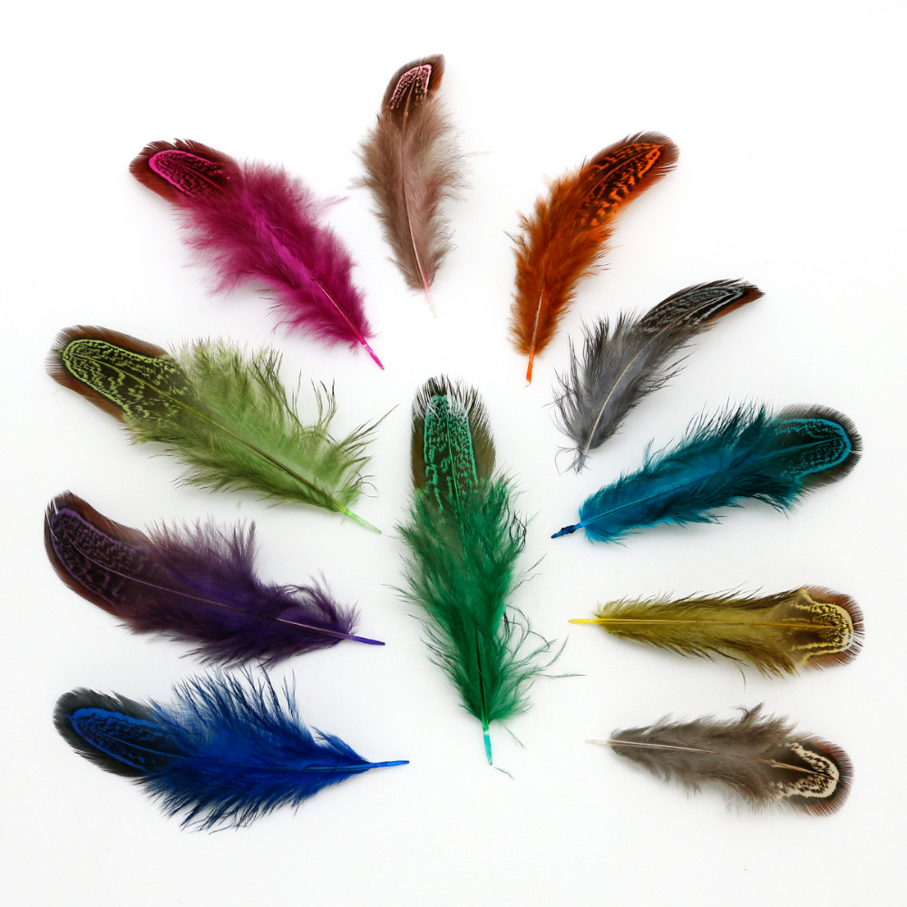 Okuko Feathers 4-8cm 50pcs/bag Feathers Ornaments Accessories DIY Jewelry Craft Production Wedding Party