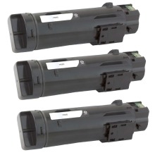 3 Black Toner Cartridge Compatible for Dell H625cdw H825cdw S2825cdn, Black 3000 pages, Cyan/Magenta/Yellow 2500 pages