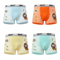 4 Pcs/ boys underwear kids teen panties cartoon Boy Boxers cotton Stripes Teenager Underpants Children's Shorts Panties for Baby