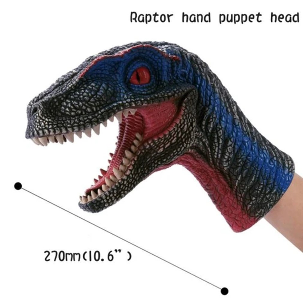 Soft Dinosaur Hand Puppet Tyrannosaurus Rex Head Hand Puppet Figure Gloves Toys Children Role Play Gift