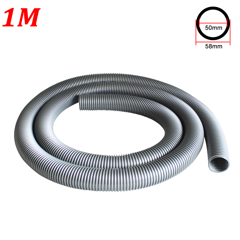 1M Inner Diameter 50mm Vacuum Cleaner Thread Hose Soft Pipe Durable Water Absorption Machine Tube Straws Vacuum Cleaner Parts