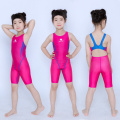 HXBY Kids Competitive Swimming One Piece Swimsuit Knee Boys Swimsuits Bathing Suit Swim Wear racing swimwear jammer trunks