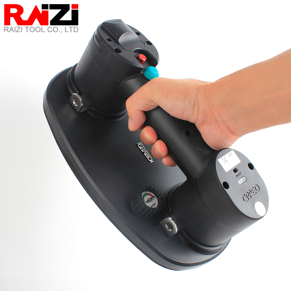 Raizi Grabo Portable Electric Vacuum Suction Cup Lifter for Wood Drywall Granite Glass Tile with Battery Heavy Lifting Tool