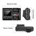 4K 2160P WIFI GPS Logger Dual Lens Car DVR Novatek 96663 Chip Sony IMX323 Sensor Night Vision Dual Camera Dash Cam Recorder D30H