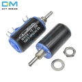 Diymore WXD3-13-2W Wirewound Potentiometer Resistance Ohm 10 Turns Linear Rotary Potentiometer 5% +5% -5% Electronic Diy