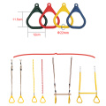 6 pcs Outdoor Swing Ring - Coated Swing Rings Playground - Heavy-Duty Trapeze Swing Accessories & Replacement