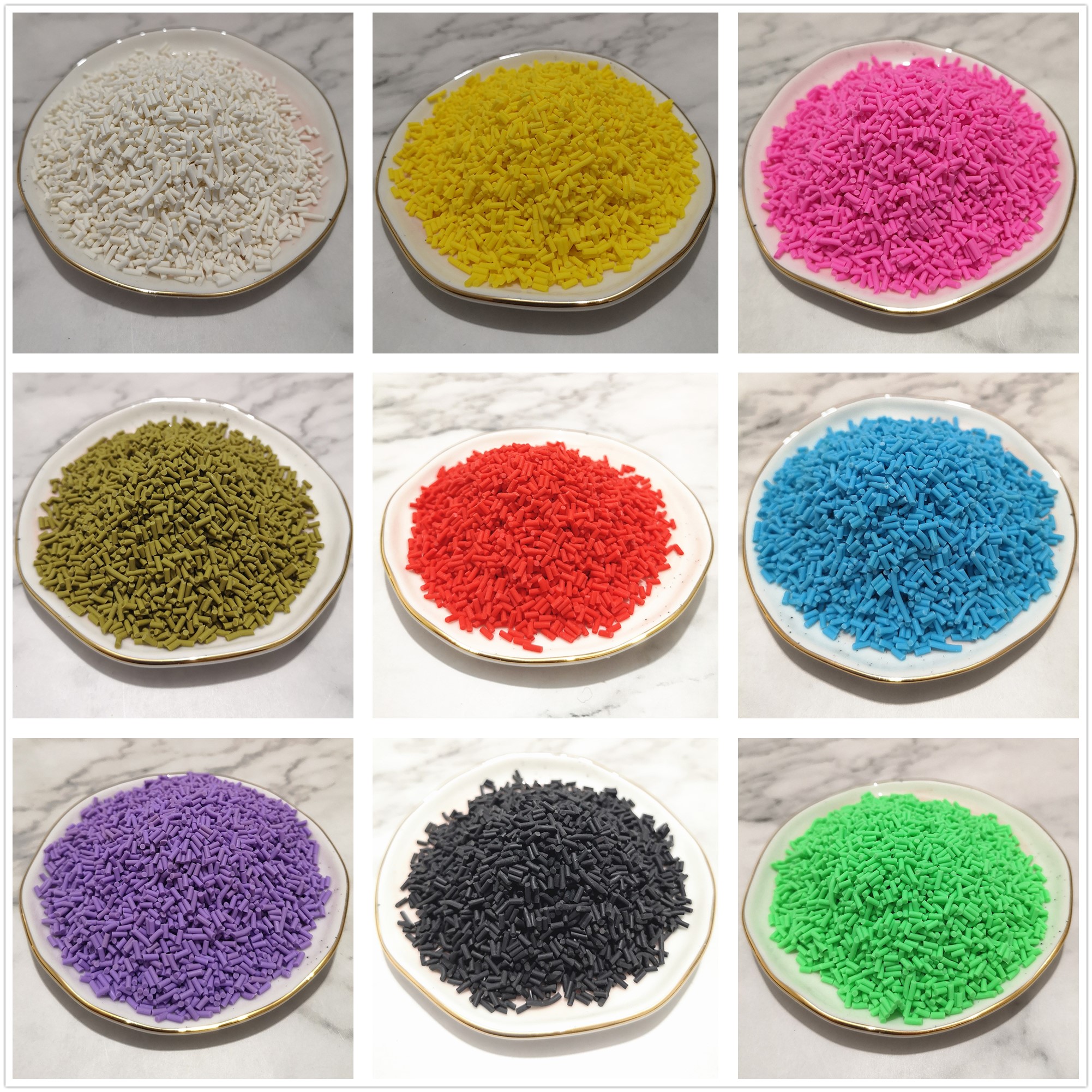 20g/lot DIY Polymer Soft Clay Sprinkles Decoration Cake Sugar Dessert Chocolate plastic Mud Particles