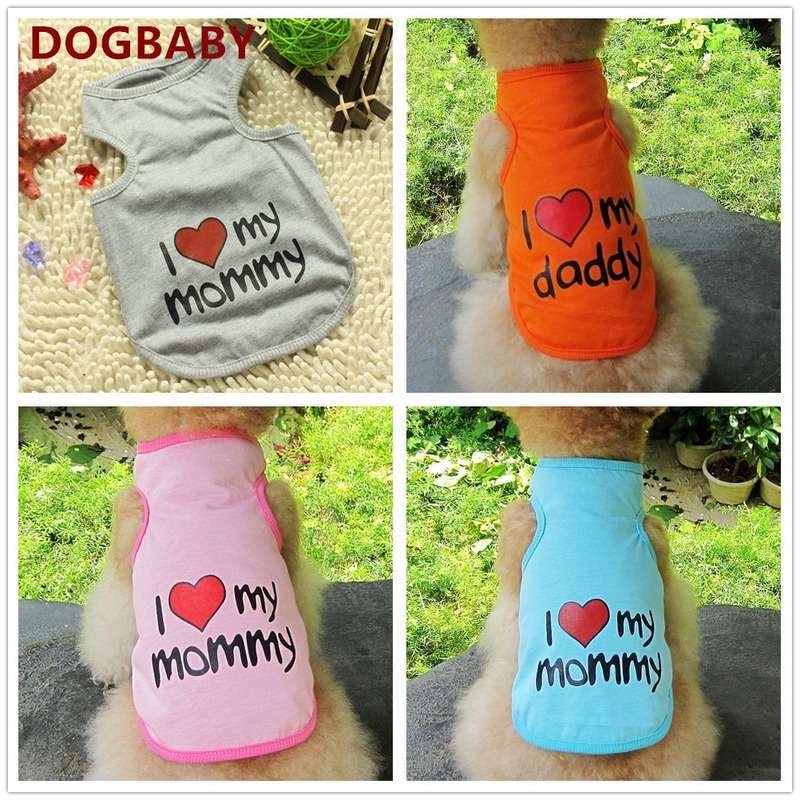 Vest Pet Dog Clothes Letter Clothing Dogs Super Medium Costume Cute Cotton Soft Fashion Chihuahua Summer Pink Suit Boy Mascotas