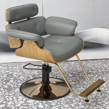 2024 Wholesale hair salon chair Barber chair can be placed upside down shaving lift rotary ironing and dyeing hair cutting chair
