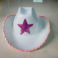 Western Style Tiara Cowgirl Hat Women And Kids Holiday Costume Pink Party Hats Cowboy Costume Accessories