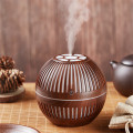 130ML wood grain hollow air humidifier, essential oil diffuser, automatic shut off without water, small and exquisite