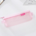 Simple Transparent Mesh Pencil Case Office Student Pencil Bags Nylon Kalem Kutusu School Supplies Pen Box Student Gift