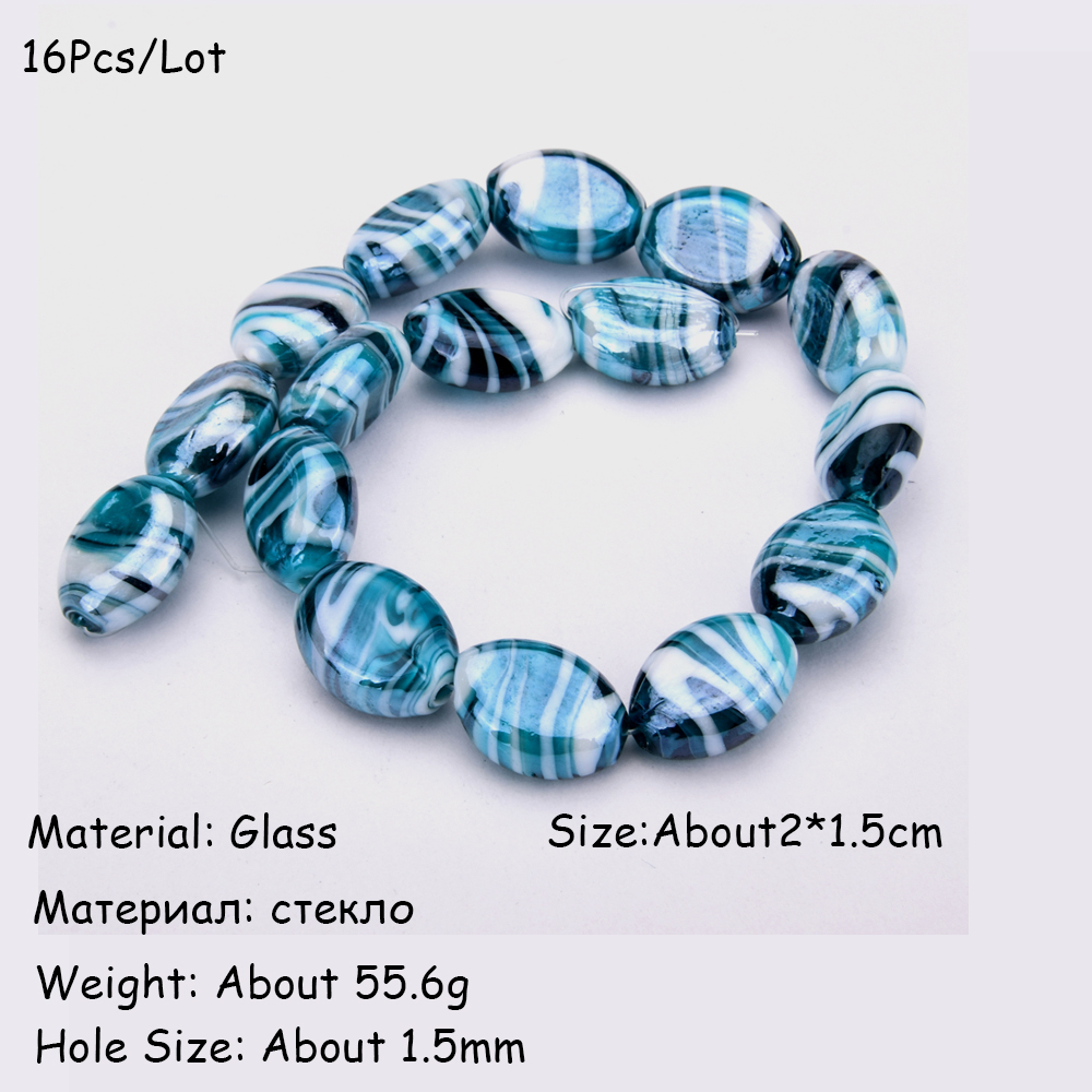 Murano Glass Lampwork Beads for Necklace Bracelets Transparent Crystal Charm Spacer Beads for DIY Jewelry Making Accessories