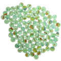 100 PCS 16mm Green Petal Glass Marbles Solitaire Toy, Vase & Fish Tank Fillers, Home Decoration