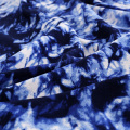 Polyester Lycra Fabric Popular Tie-Dye Print Jersey Spandex Fabric For Dress Or Tight Dresses 50*150cm/Piece TJ1300