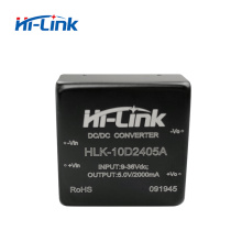 Free shipping 2 pcs/lot Hi-Link HLK-10D2405A 24VDC 5V 10WDC DC DC voltage stabilizing 4:1 wide voltage input power supply module