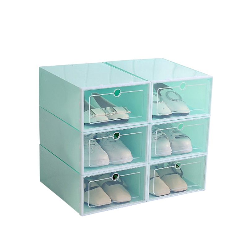 Drawer Organizer Shoe Boxes Stackable Floding DIY Shoe Drawers Storage Container Organizers