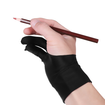 Practical Soft Crafts Artist Drawing Mittens 2 Finger Anti-fouling Glove Graphics Tablet For Any Graphics Drawing Tablet Artwork
