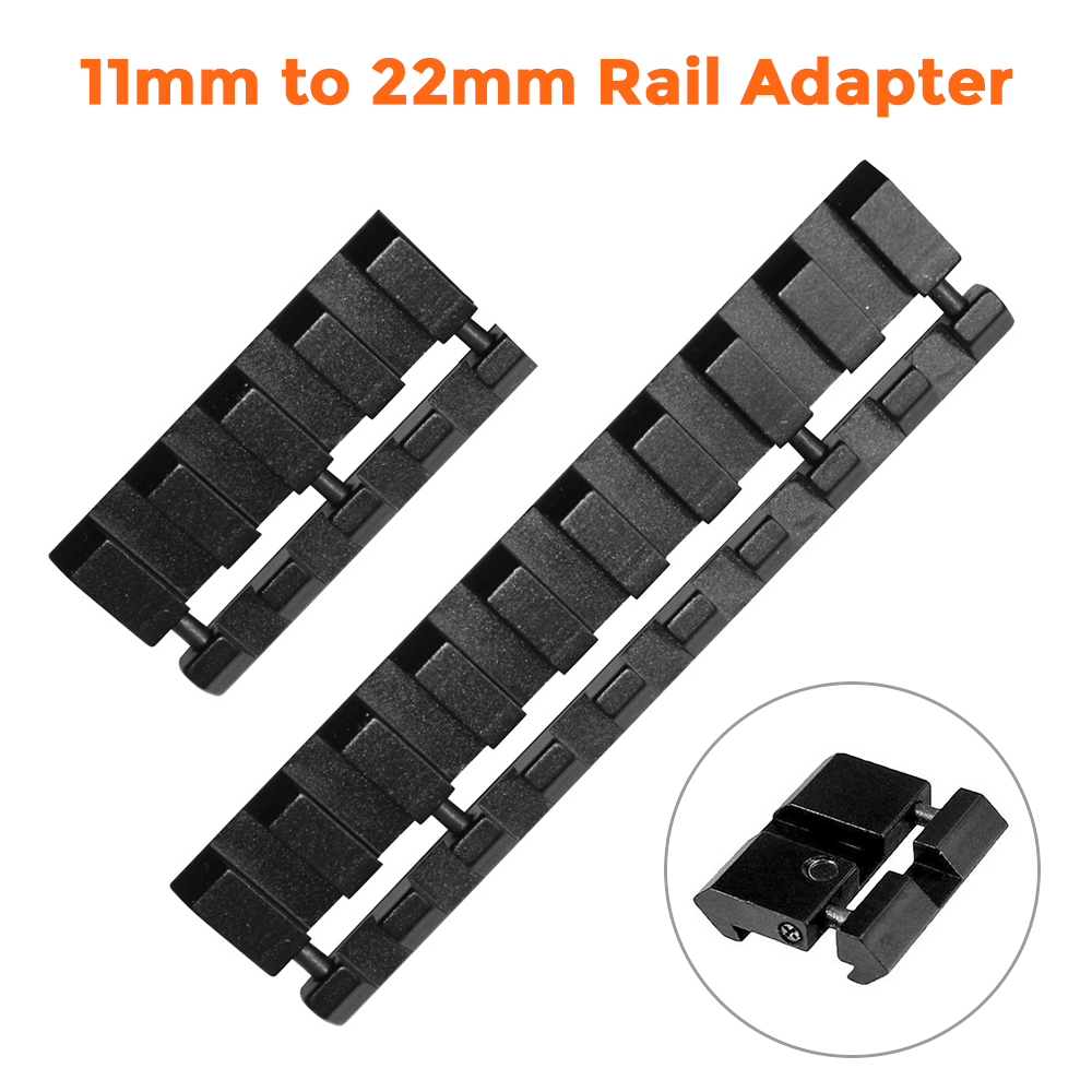 1/4/9 Slots 11mm to 22mm Snap-in Rail Adapter Dovetail to Weaver Picatinny Rail .22/Airgun Rail Adapter Hunting Gun Accessories
