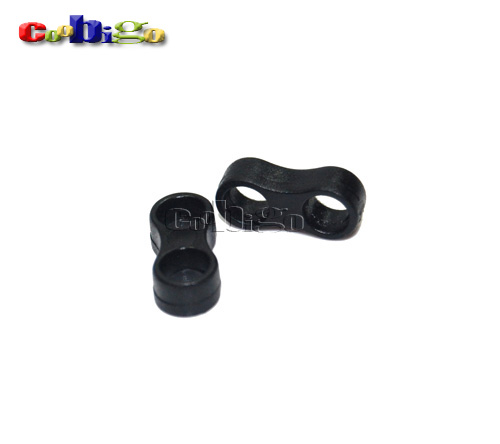 200pcs Black Colorful Plastic Ball Cord Lock Toggles Clip Plastic Stopper Two Holes for 4mm Cord Connector Piece #FLS048(Mix-s)