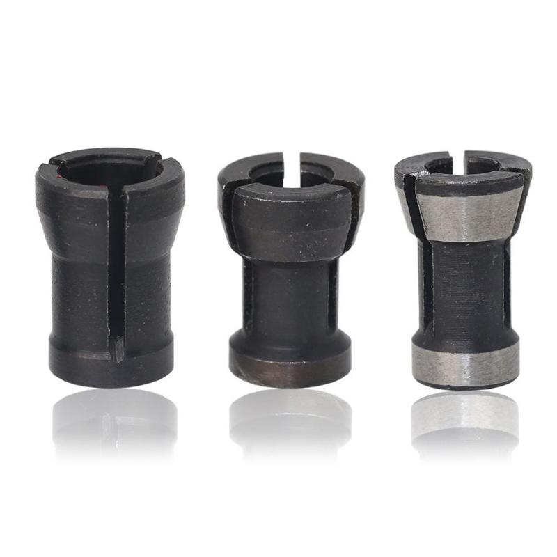 3pcs/set High Precision Collet Chuck Heads for Engraving Trimming Carving Machine Electric Router Milling Cutter Woodworking