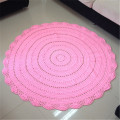 Crochet cotton rugs and blanket hand knitted round rugs