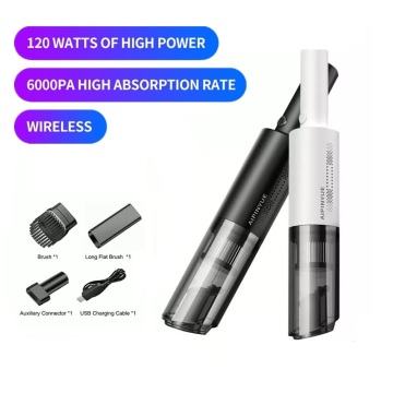 Handheld Car Vacuum Cleaner Wireless 6000PA Strong Suction Big Power Cordless Vacuum Cleaner For Home Car Handheld Auto Vaccum