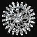 Fashion Jewelry For Birthday Gift Women Crystal Flower Shape Rhinestone Wedding Brooches For Bridesmaid Wholesale