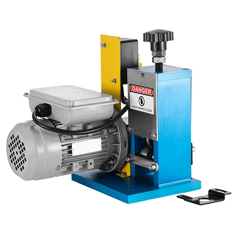 Small size horizontal wire stripping machine with motor scrap copper wire stripping machine old cable aluminum alloy