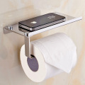 Bathroom Paper Holders Stainless Steel Toilet Paper holder Wall Mount Phone Shelf Tissue Rack Bathroom Accessories