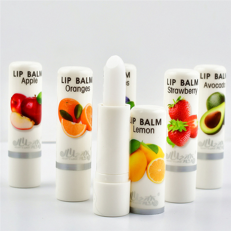 Dropship 1Pc Natural Fruit Extract Lip Balm Petroleum Jelly Colorless Anti-Cracking Moisturizing Avocado Lip Balm Dry Lip Care