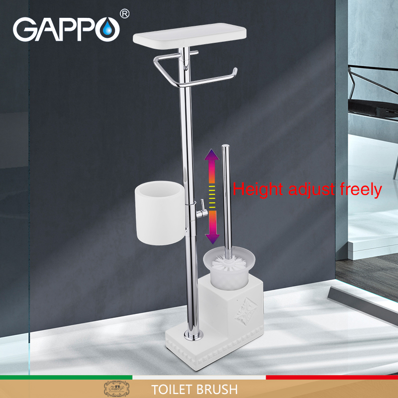 GAPPO toilet brush white bathroom toilet holders free standing accessories brushed bathroom Toilet Brush holder