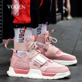 Pink Running Shoes for Women Men Big Size 47 13 Couples High Top Sneakers Platform Training Men Sport Shoes Chaussure Homme