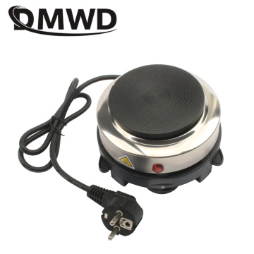 DMWD Electric Mini Coffee Heater Milk Tea Mocha Heating Stove Hot Plate Multifunctional Cooking Pot Oven Small Furnace Cooker EU