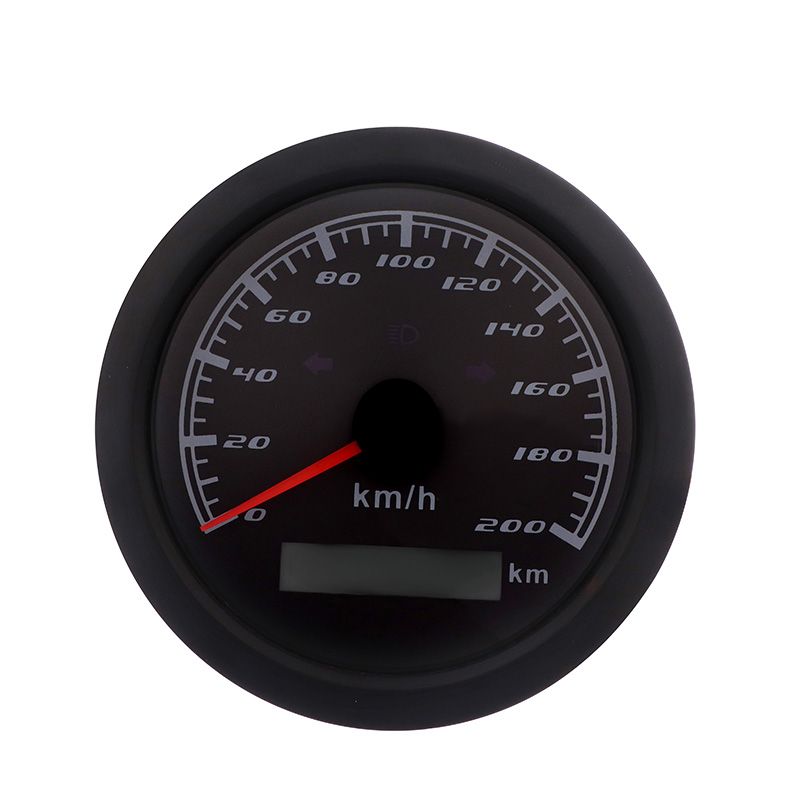 GPS Speedometer 120 KM/H 200 KM/H With Left Right High Beam Indicator Lights Speed Meter Gauge For Car Boat 12V/24V