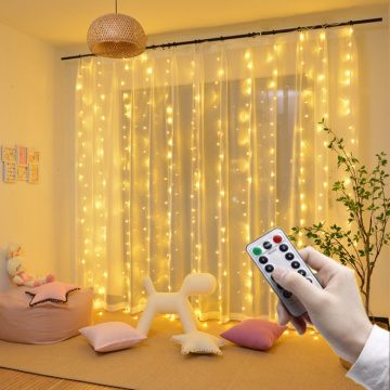 3x3 LED Christmas Garland Fairy Lights Decoration Remote control Curtain String Lights For Home/Bedroom Outdoor Holiday Lights