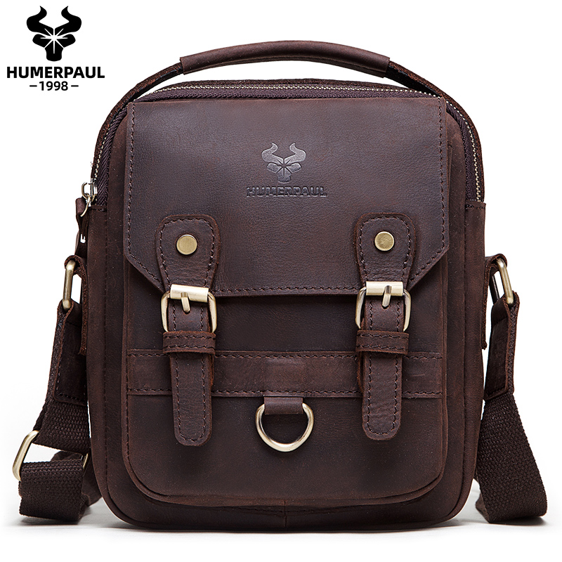 2020 Fashion Cowhide Genuine Leather Shoulder Bags Flaps Men Crossbody Business Messenger Bags for ipad Casual Famous Sling Sac