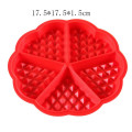 Non-stick Silicone Waffle Mold Kitchen Bakeware Cake Mould Makers for Oven High-temperature waffle mould Baking Tool Set