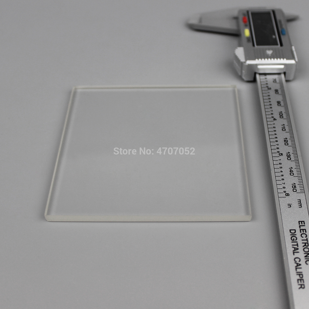 Transparent Heat Resistant 10mm*10mm*3mm Quartz Glass Square Plate