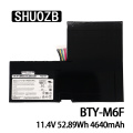 BTY-M6F Laptop Battery For MSI GS60 2PL 2QE 6QE 6QC MS-16H2 2PE MS-16H4 2QC 2QD 6QC-257XCN Series 11.4V 52.89Wh 4640mAh SHUOZB