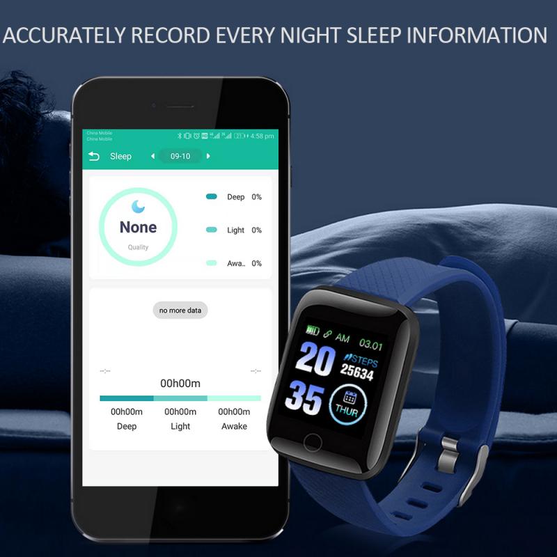 116 Plus Smart Watch Men Women Heart Rate Monitor Blood Pressure Fitness Tracker Smart Watch Pedometer Multifunction Sport Watch